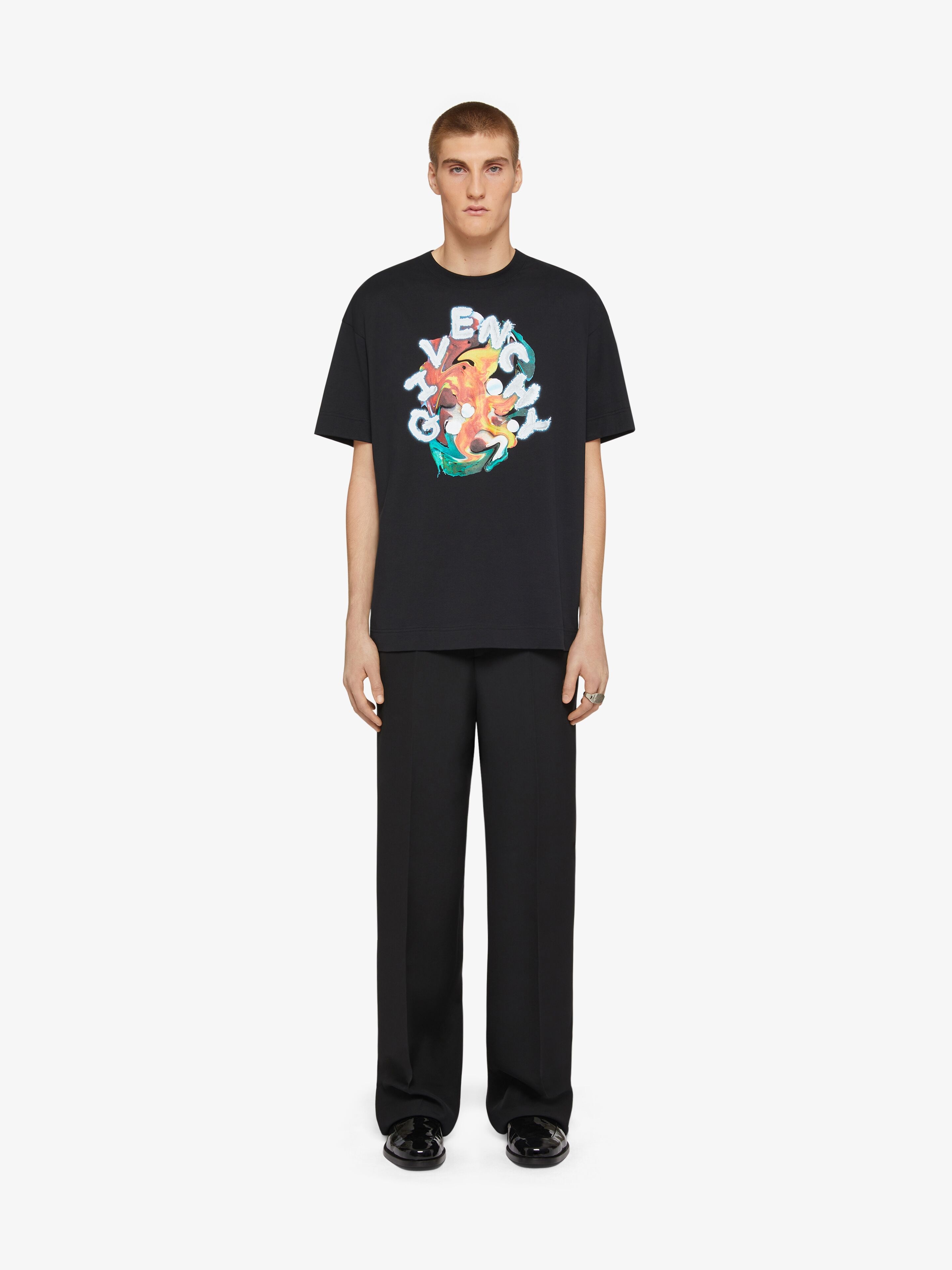 GIVENCHY PSYCHEDELIC OVERSIZED T-SHIRT IN COTTON - 2
