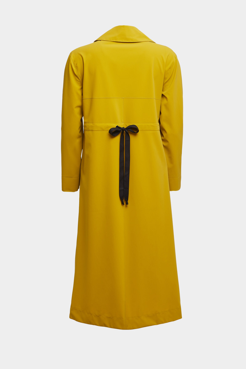 Hornstull Matte Long Raincoat Gold 6