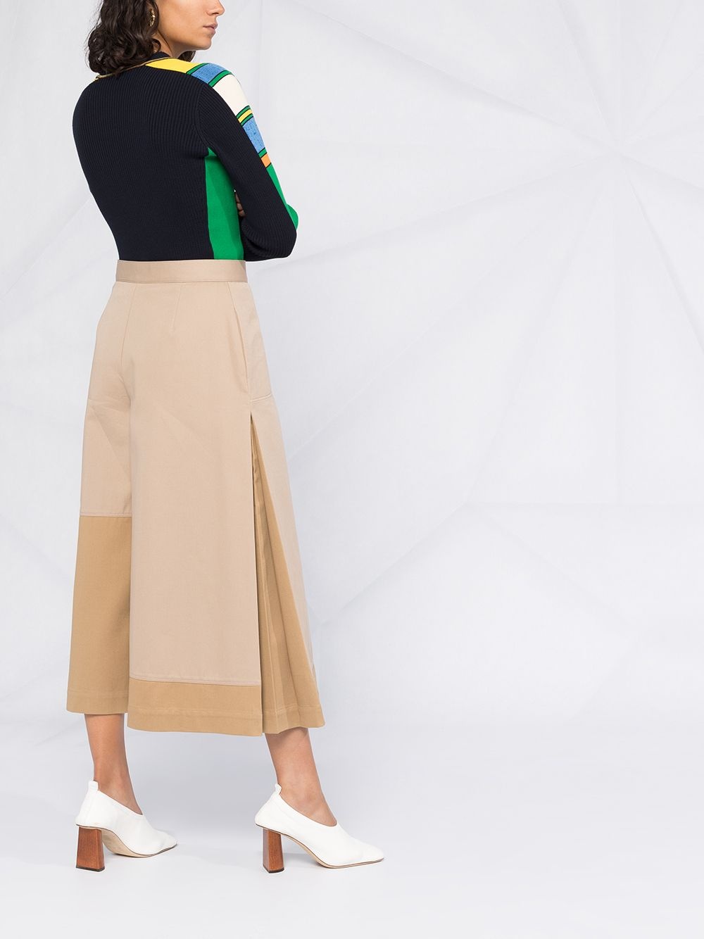 flared culotte trousers - 6