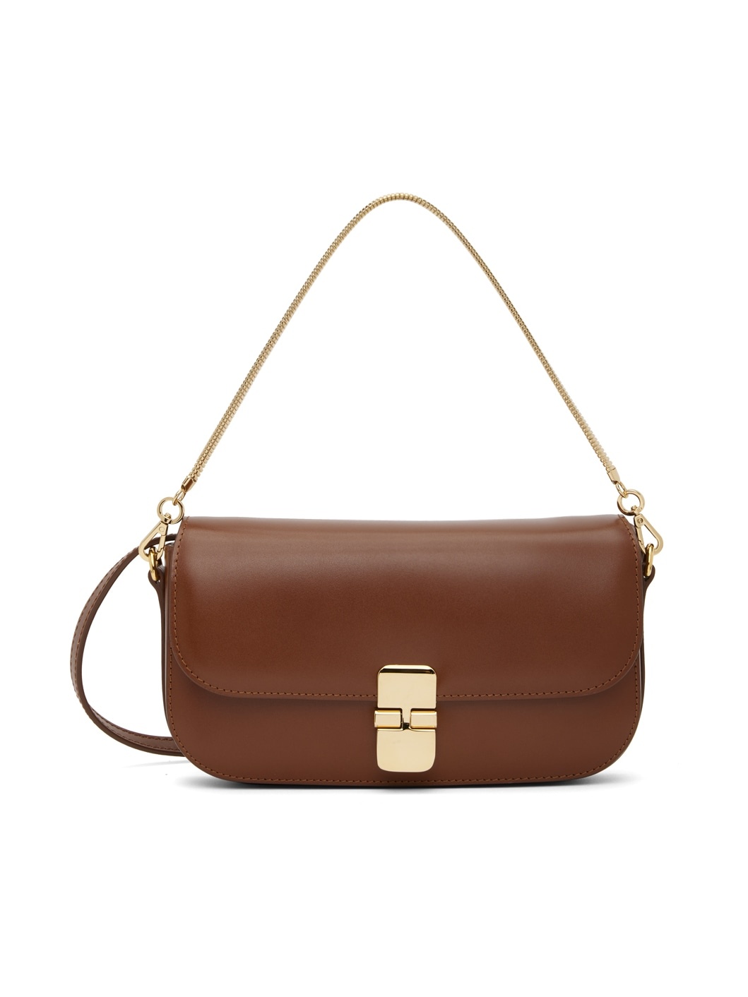 Brown Grace Chain Shoulder Bag - 1