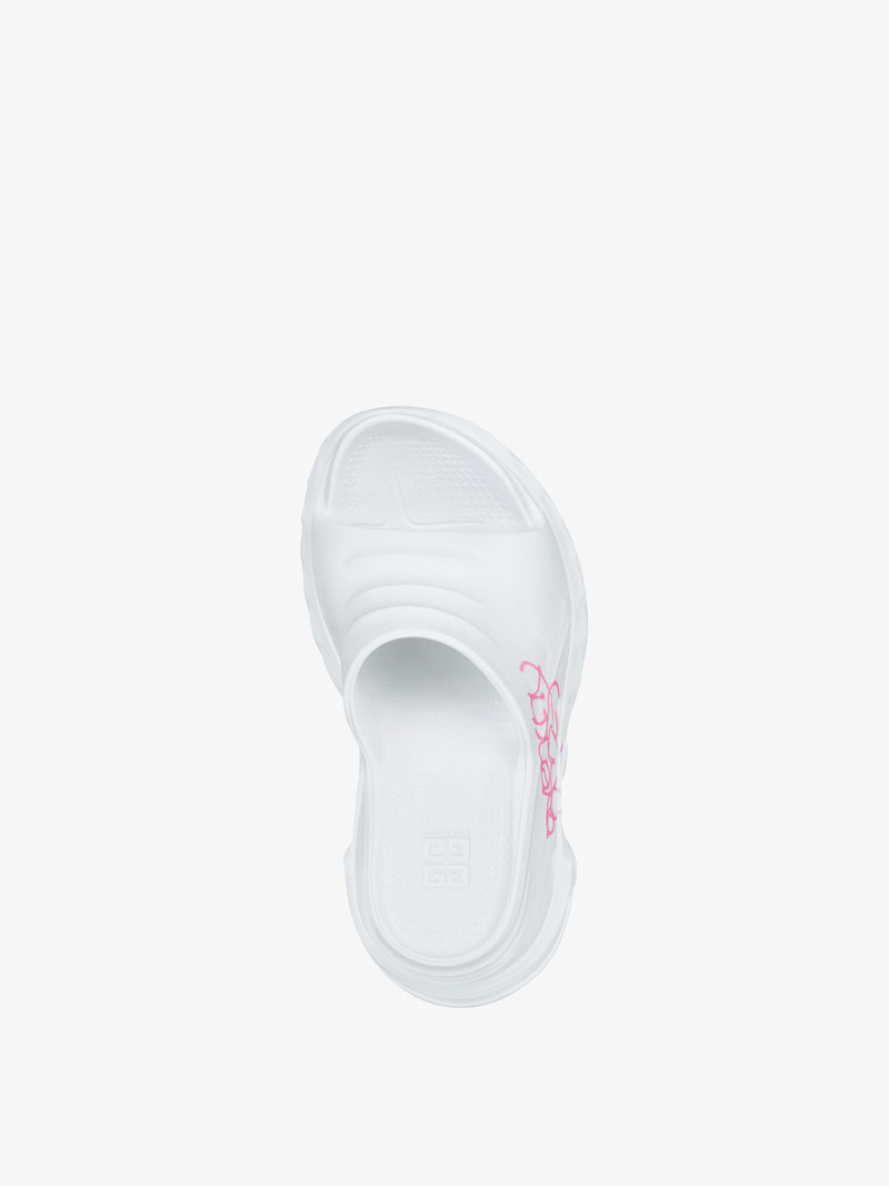 MARSHMALLOW WEDGE SANDALS IN RUBBER WITH GIVENCHY LOVE PRINT 4