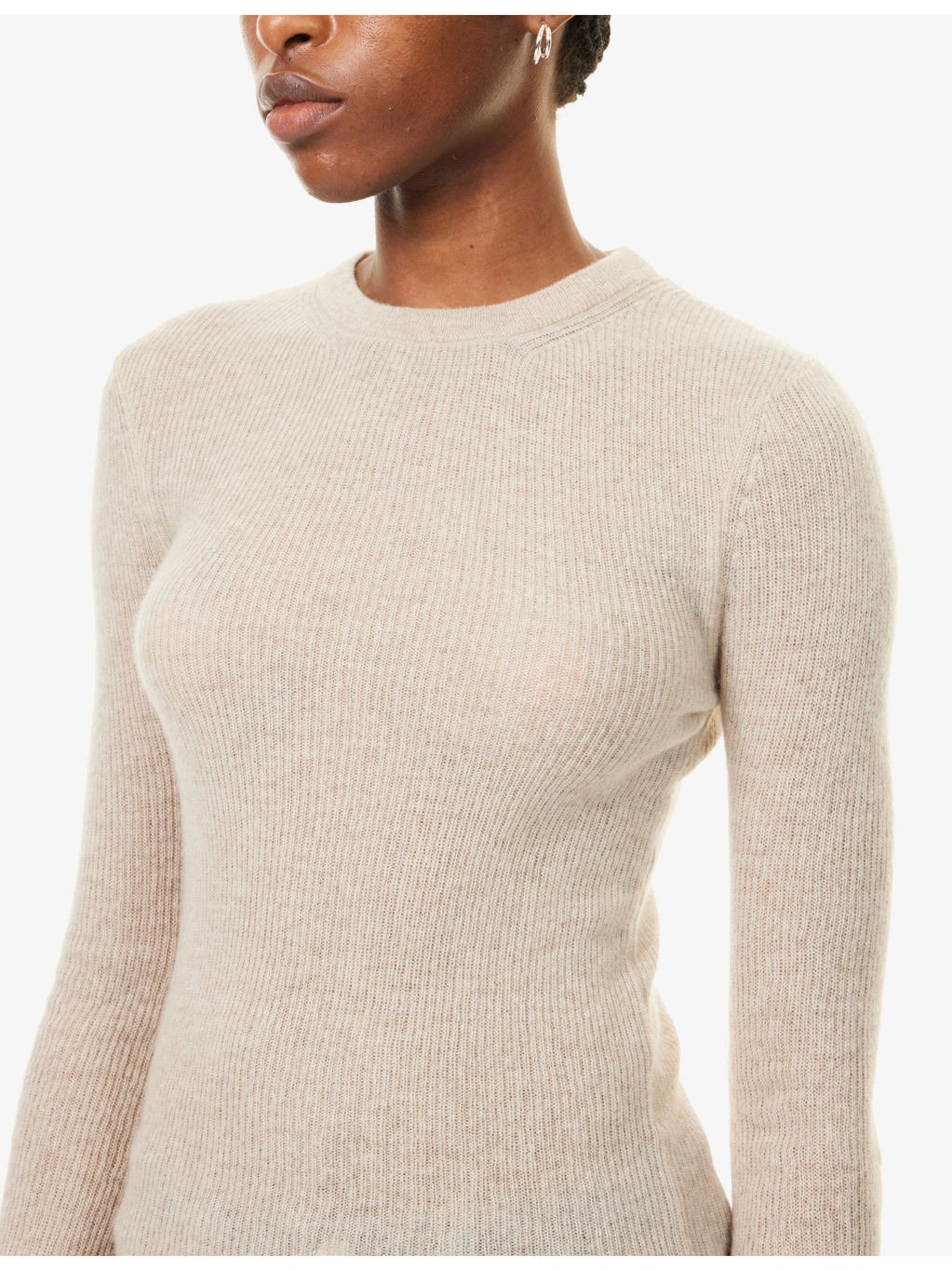Alessia Crew-Neck Wool and Cashmere-Blend Jumper - 5