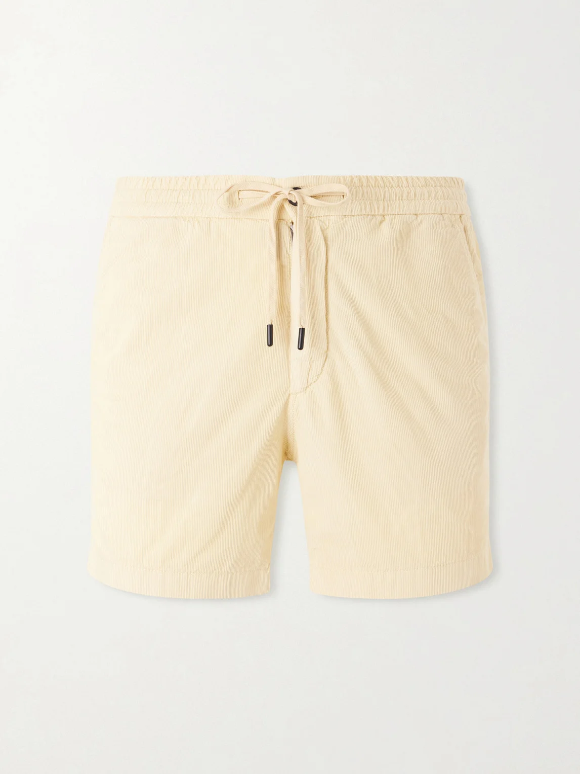 Straight-Leg Cotton-Corduroy Drawstring Shorts - 1