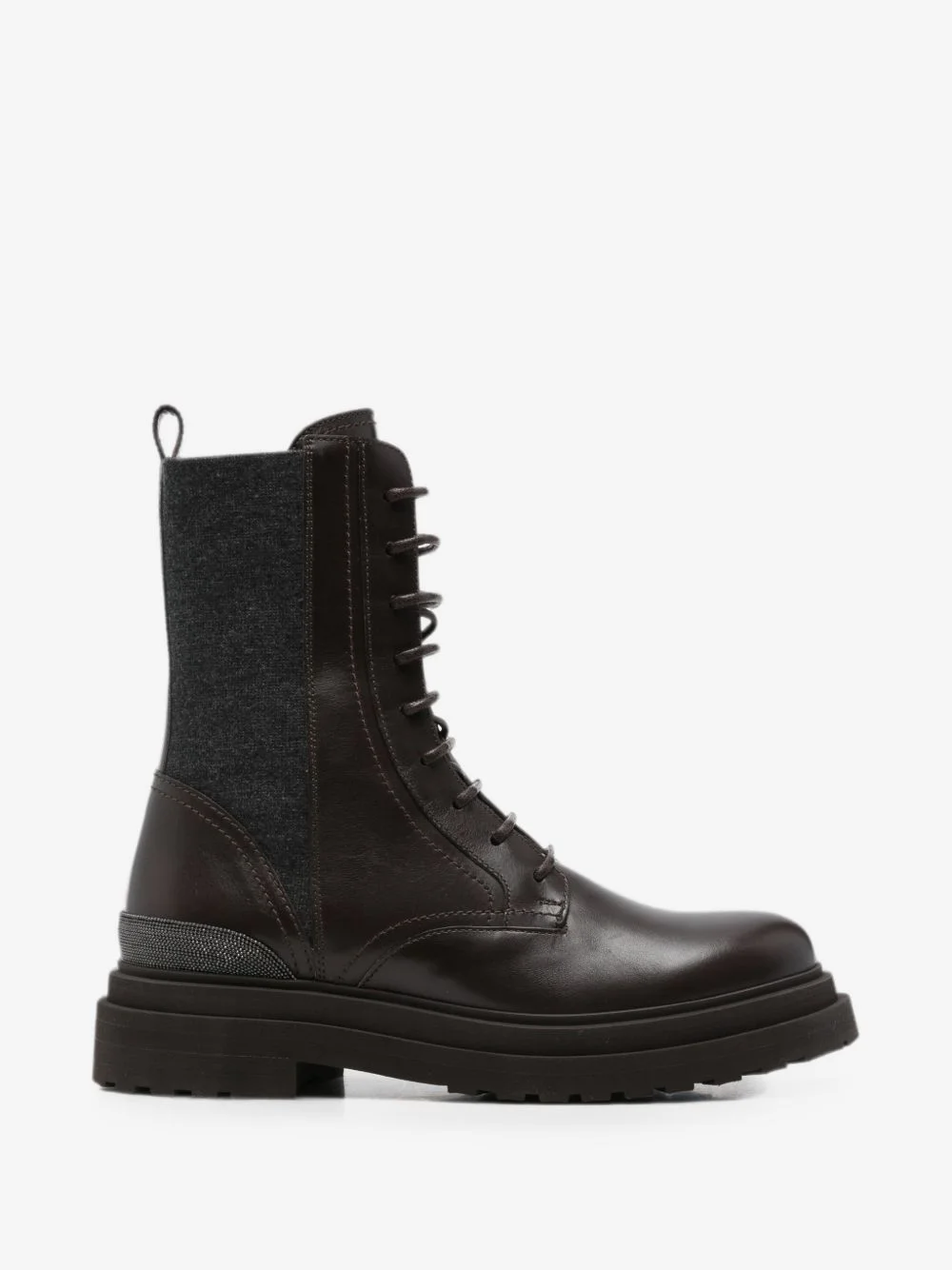 lace-up leather boots - 1