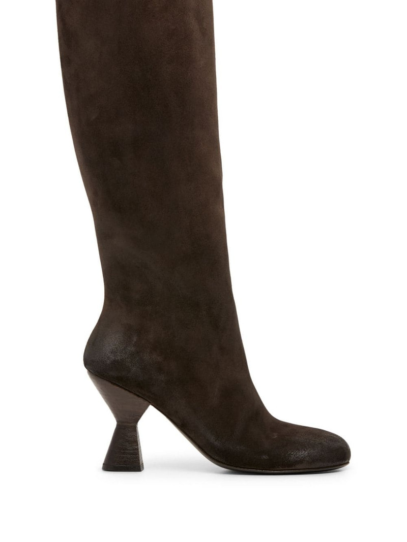 knee-high suede boots 1