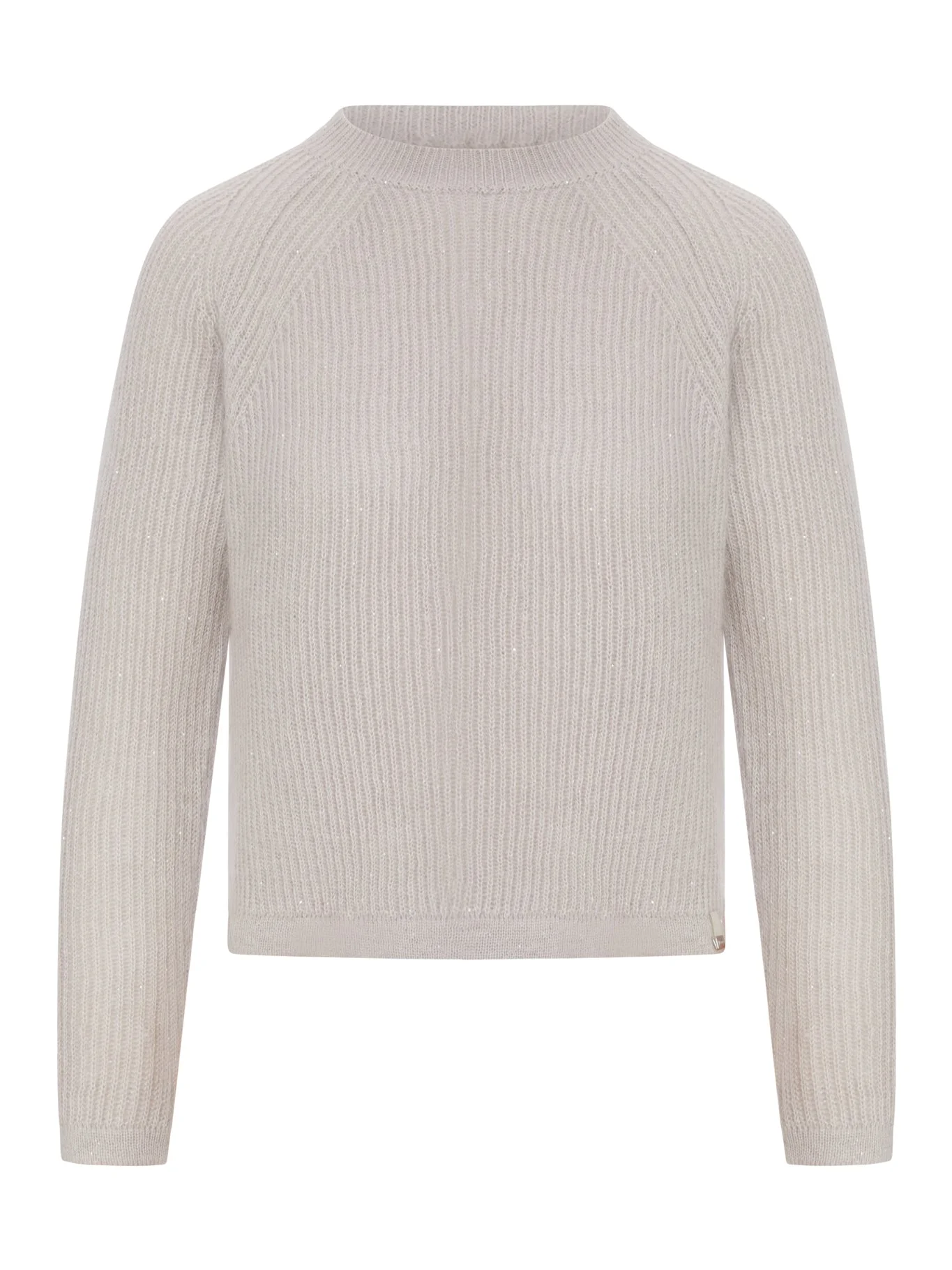 RIBBED SWEATER IN WOOL AND MOHAIR BLEND - 1
