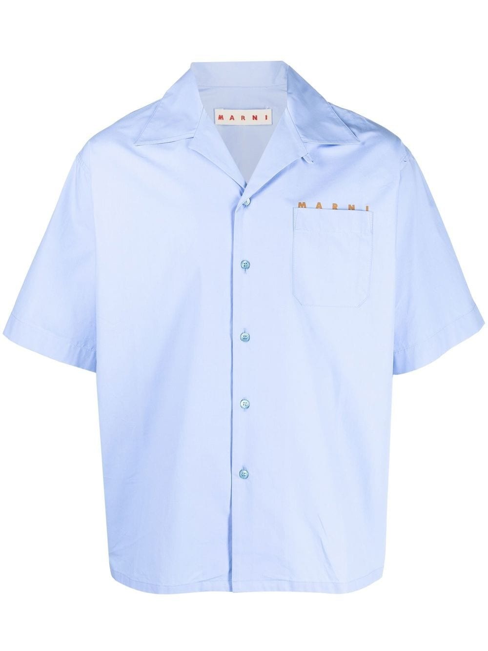 short-sleeve cotton shirt - 1