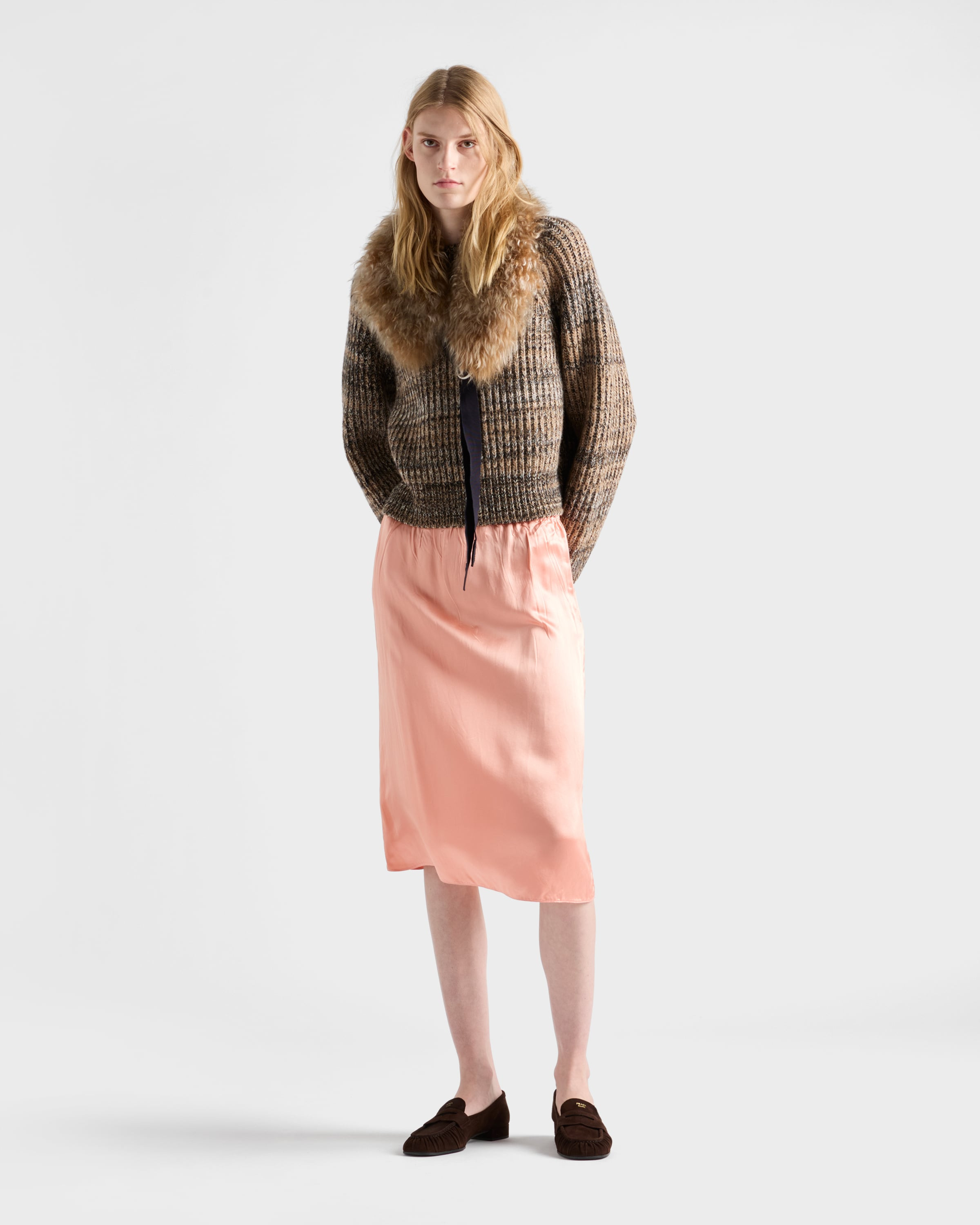 Washed satin skirt - 2