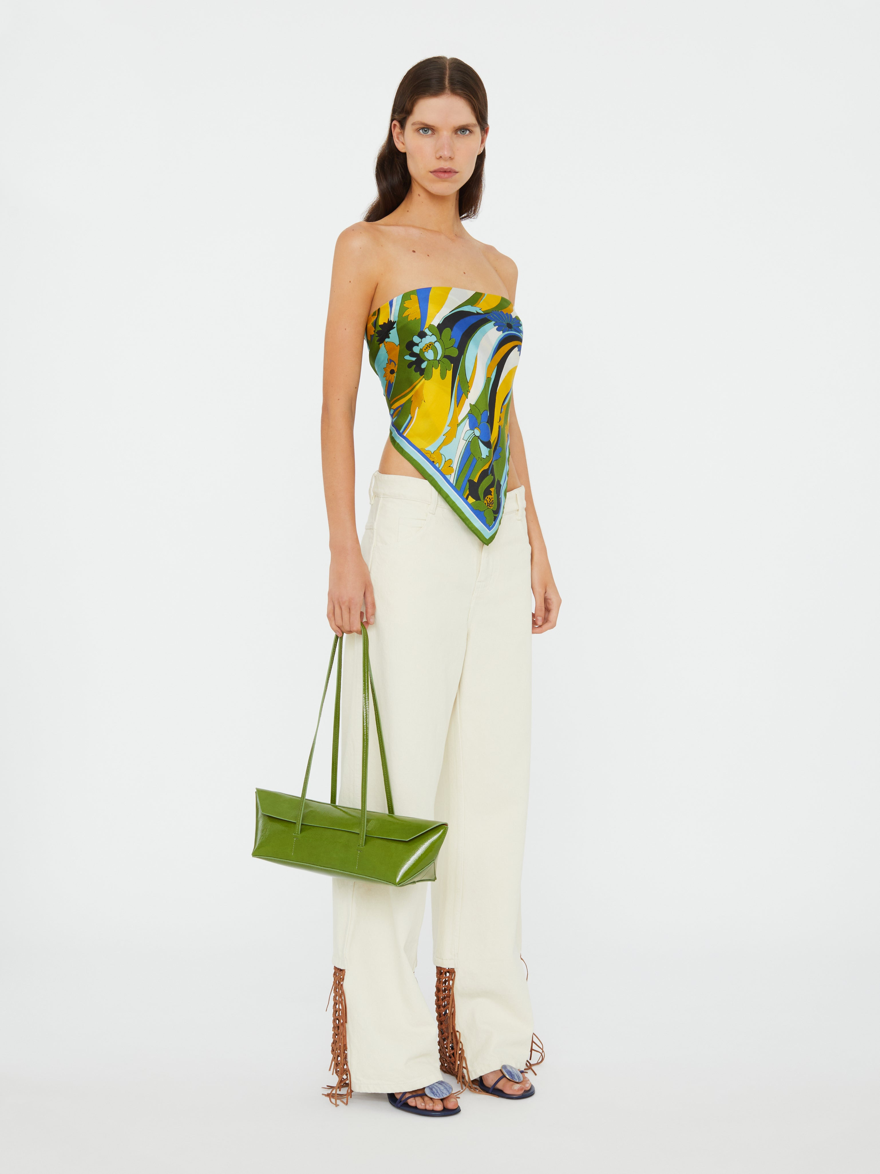 Acidic Floral Silk Scarf - 4