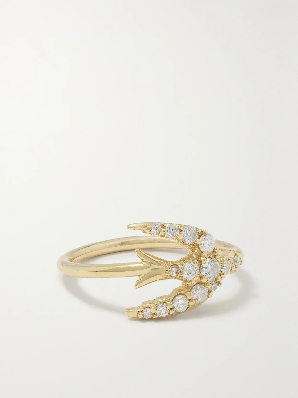 Swallow 14-karat Gold Diamond Ring - 1