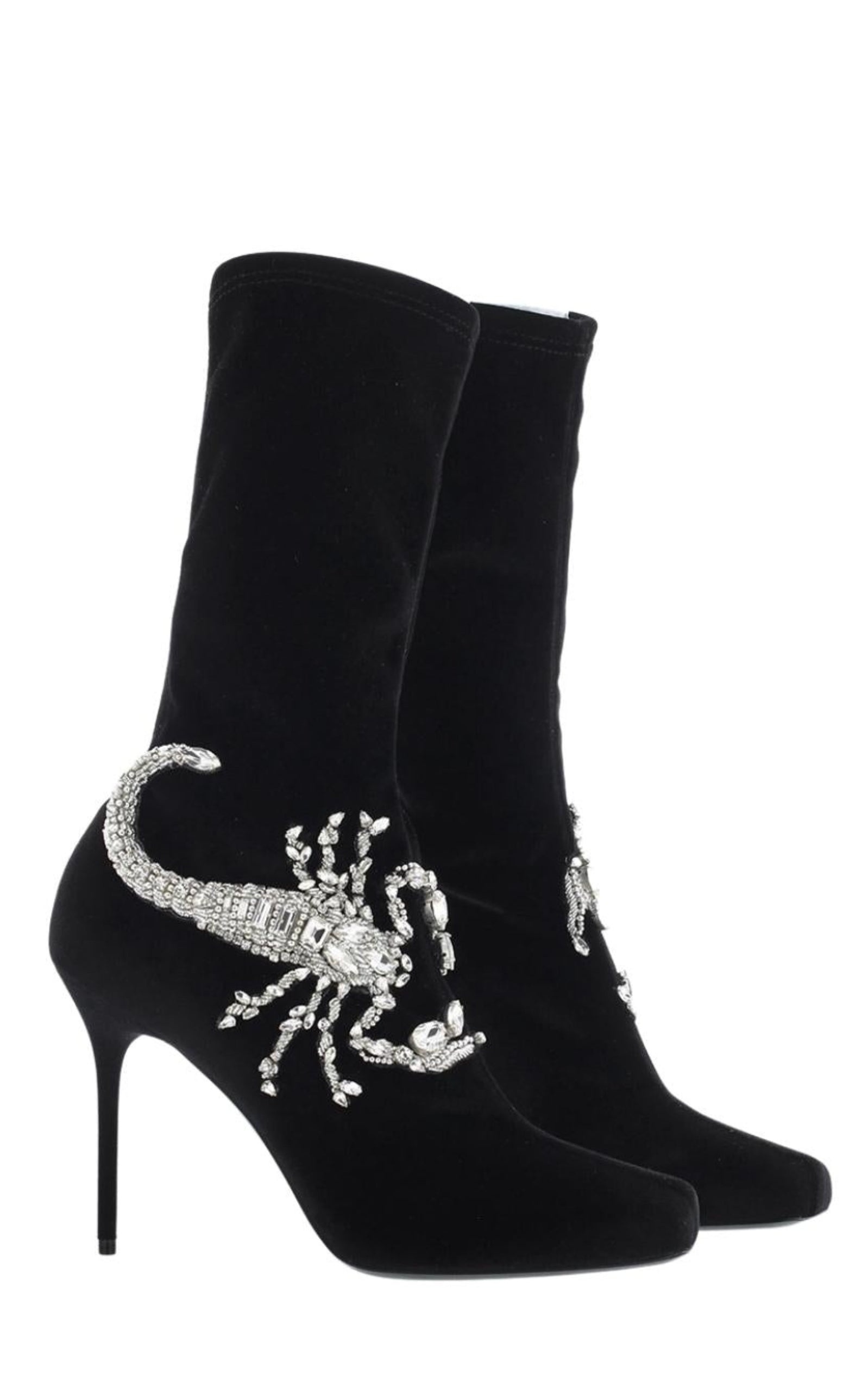 Scorpion Embellished Sock Boots - 3