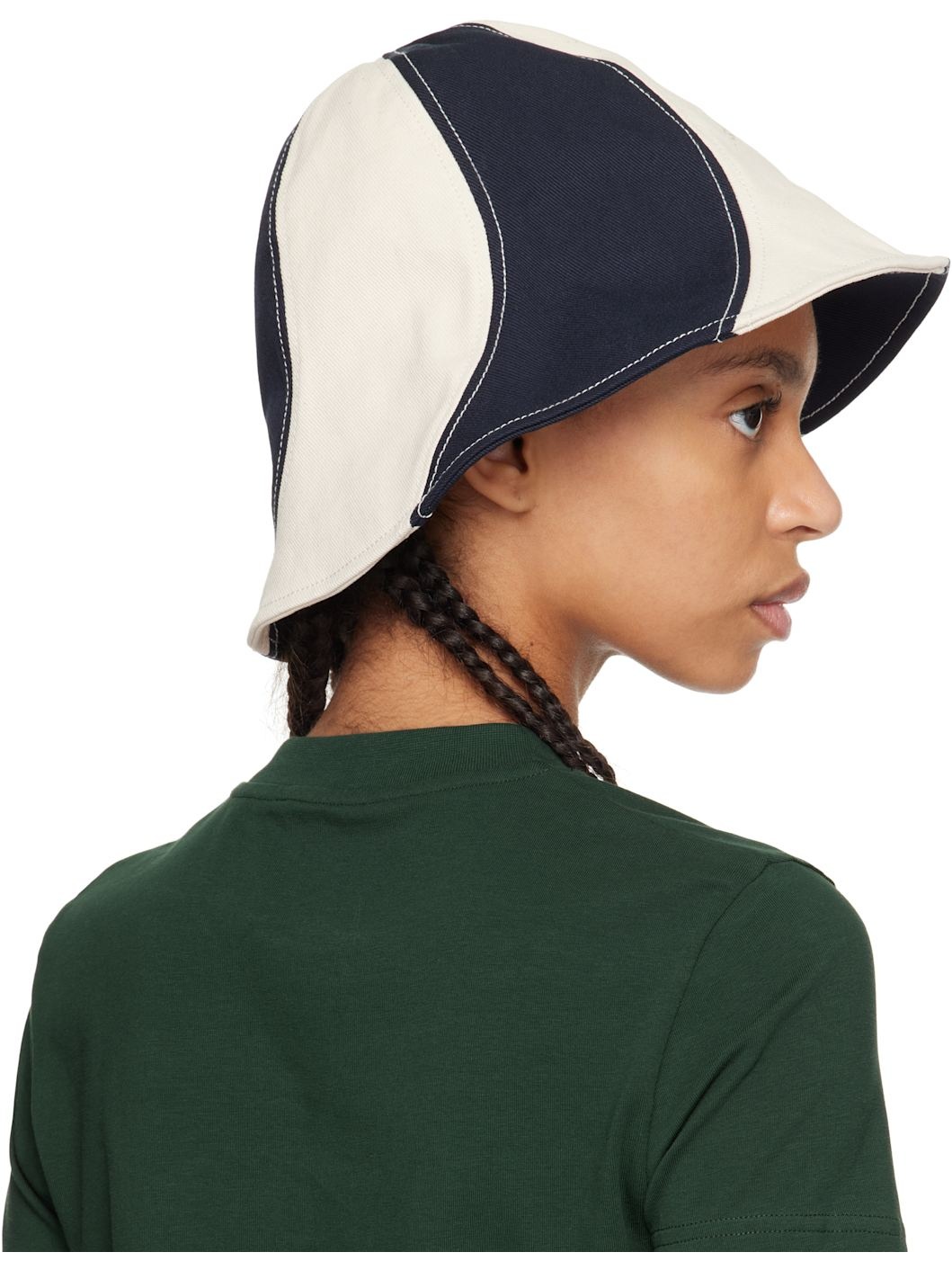 Off-White & Navy 'Le Bob Gelato' Bucket Hat - 3