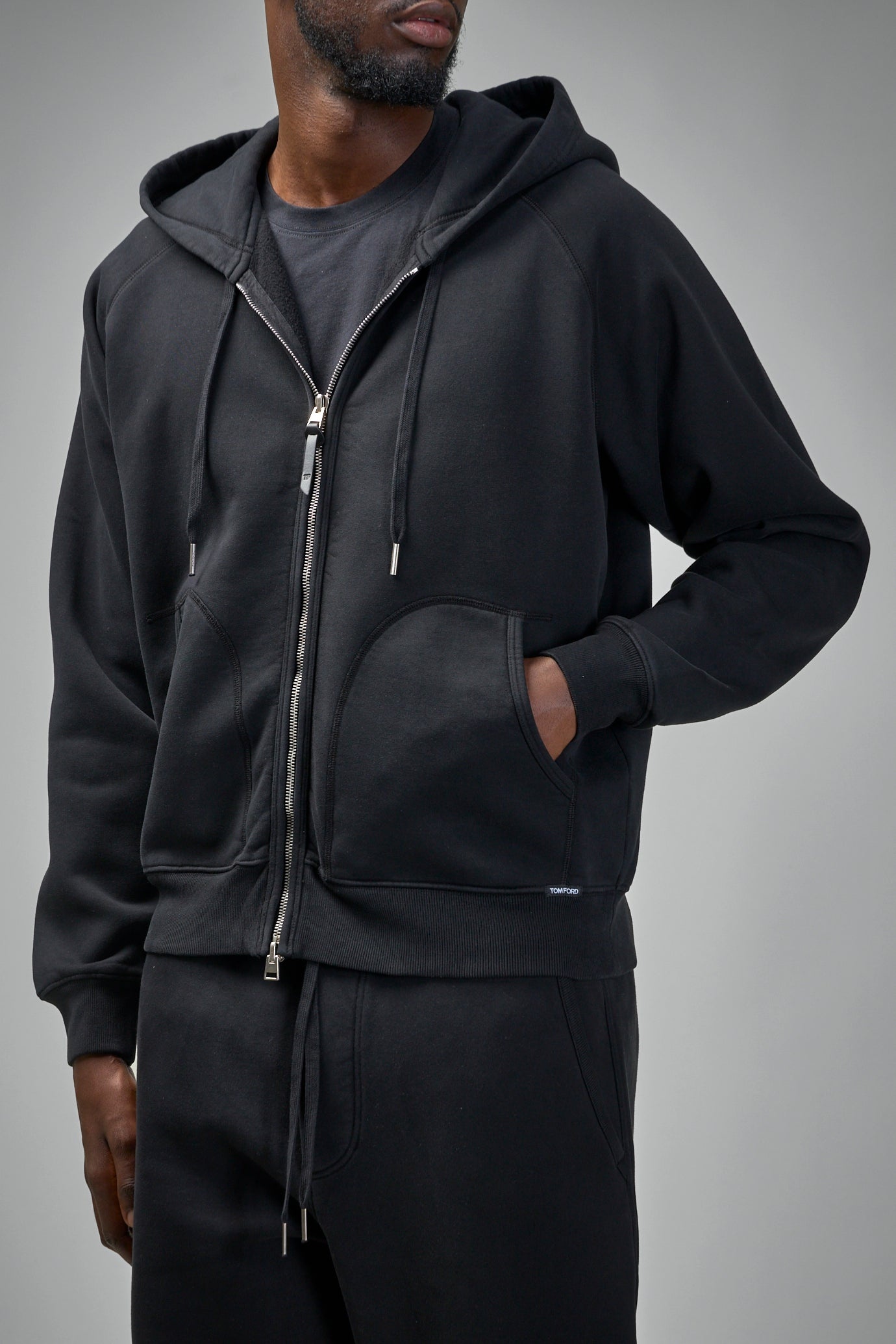 Cotton Sweat Zip Hoodie - 6