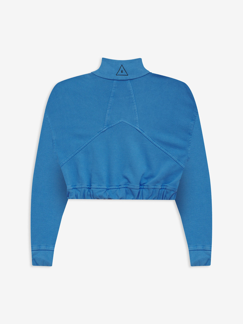 Rhude LOGO CROPPED QUARTER ZIP outlook