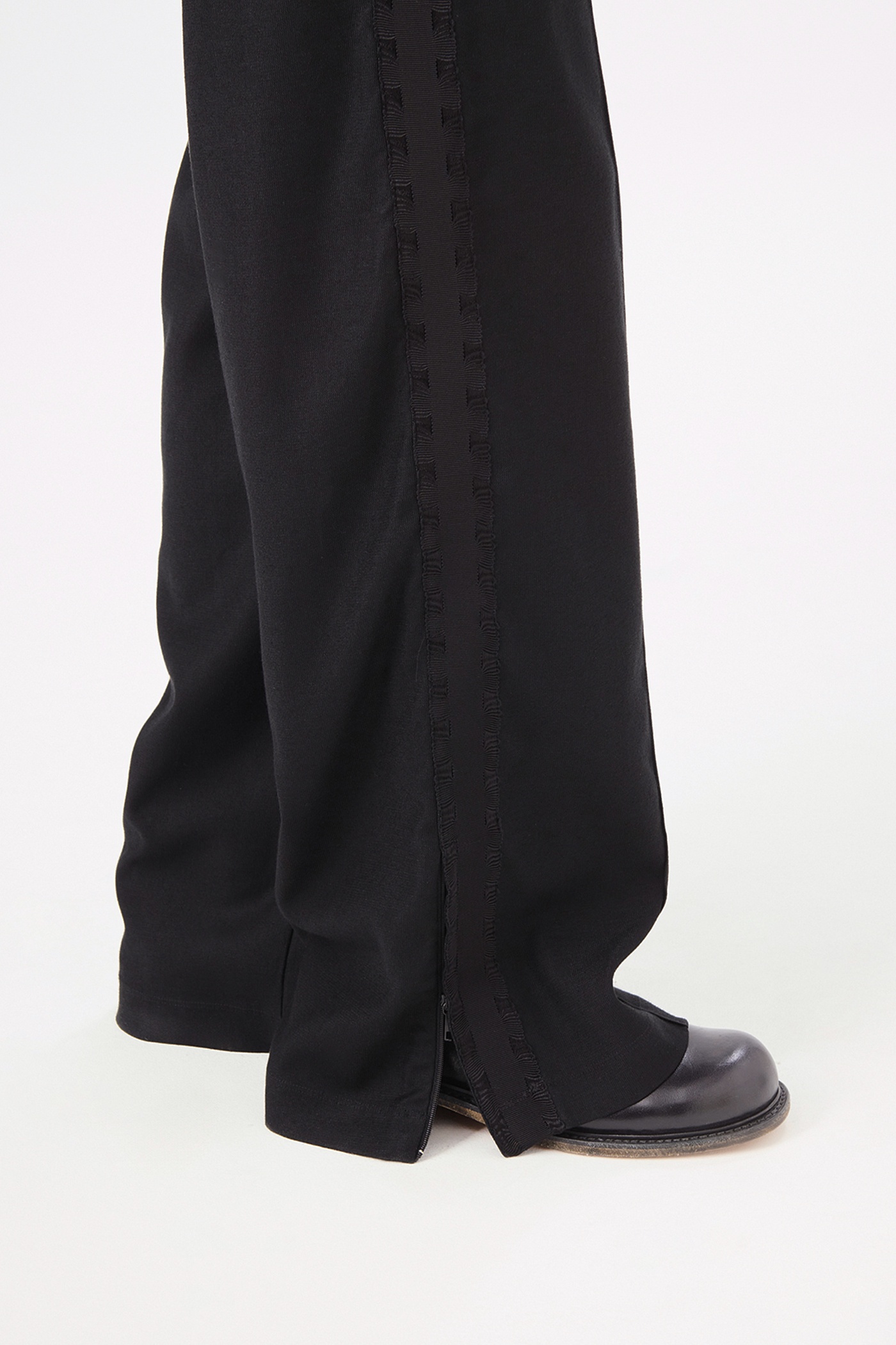Track Pants Black Canvas Jersey - 4