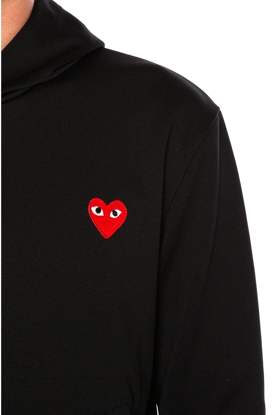Red Emblem Poly Hoodie - 5