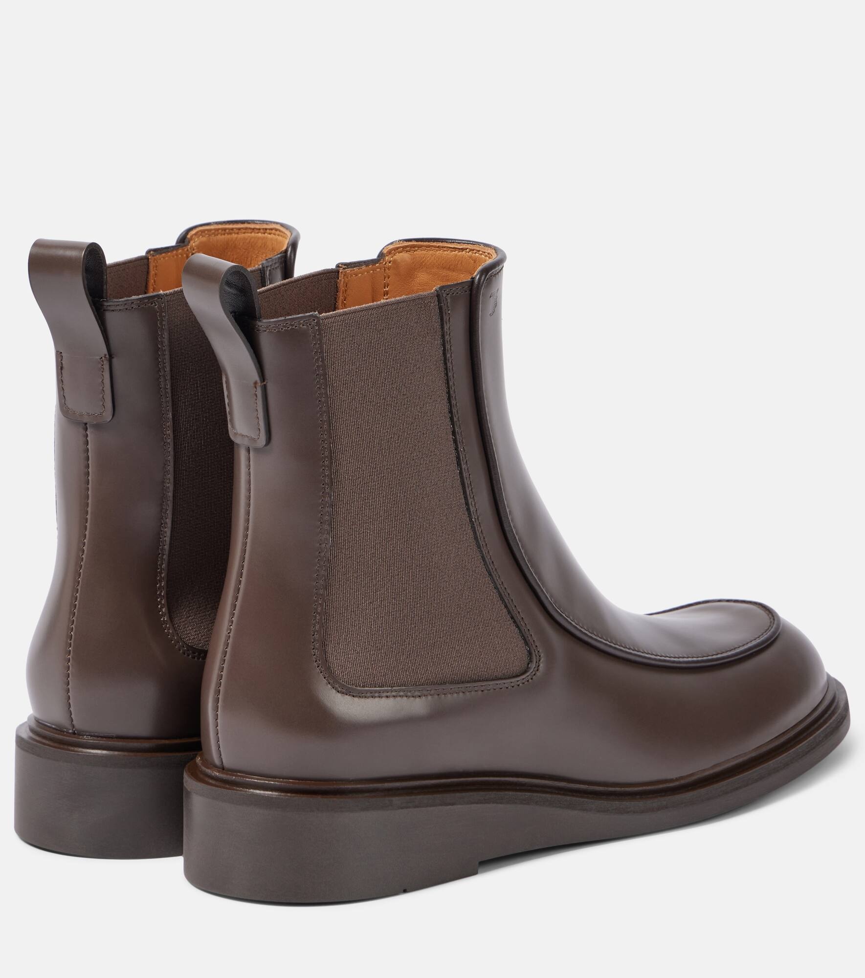 Brushed leather Chelsea boots - 2