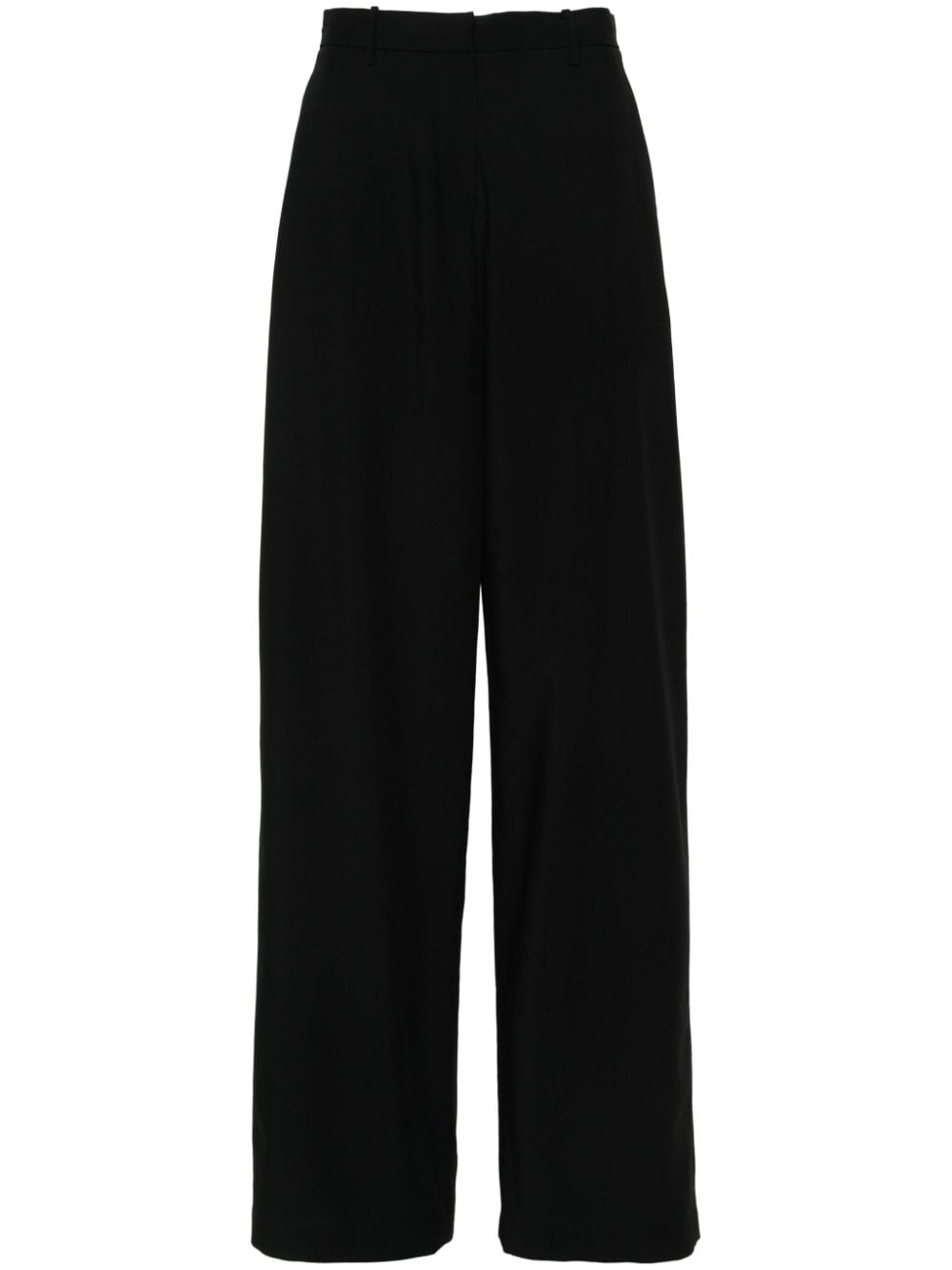 wide-leg wool trousers - 1