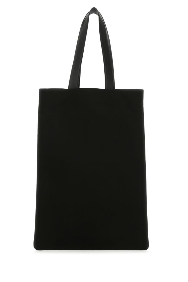 JIL SANDER Black Canvas Shopping Bag - 3