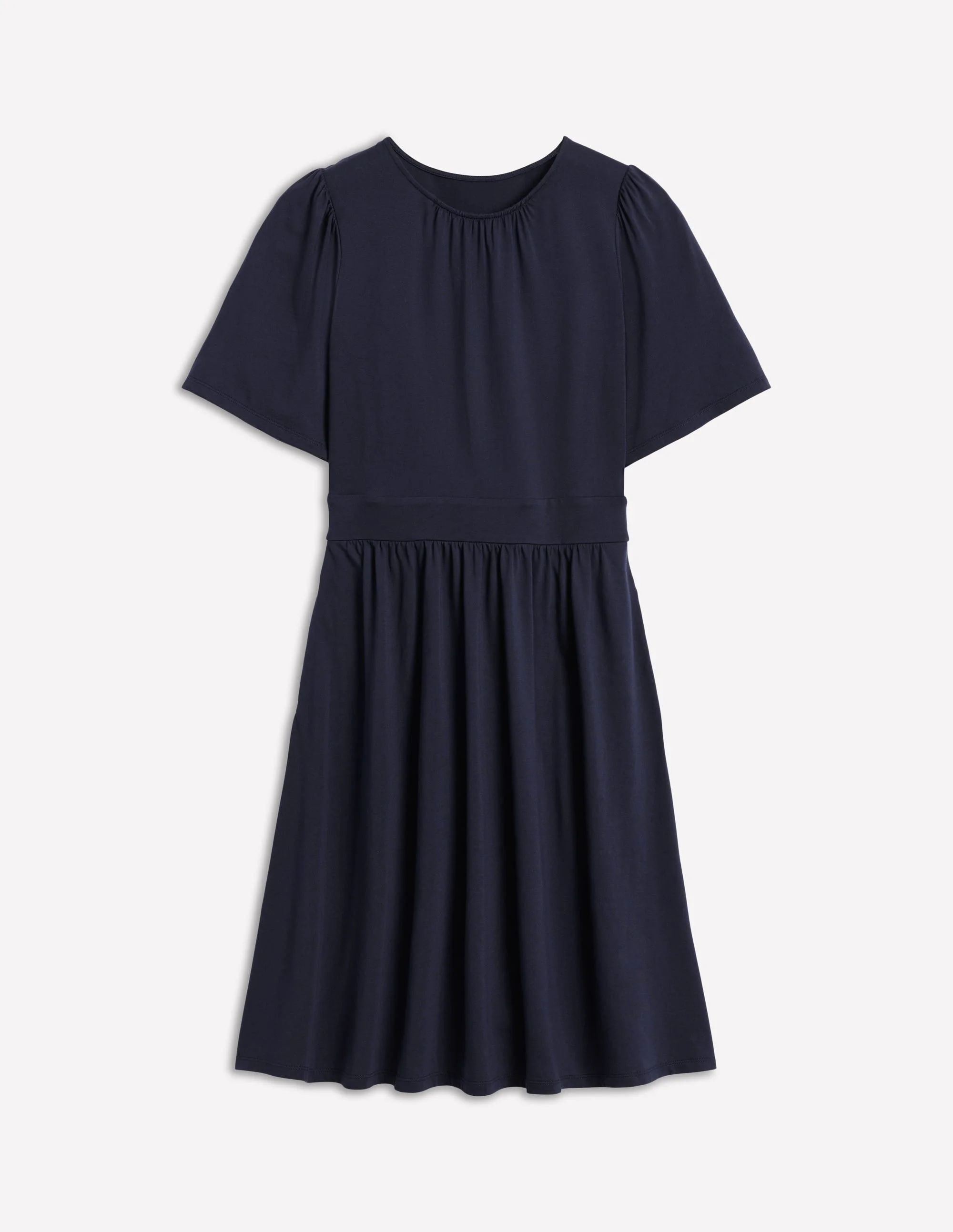 Louisa Short Jersey Dress-Navy - 1