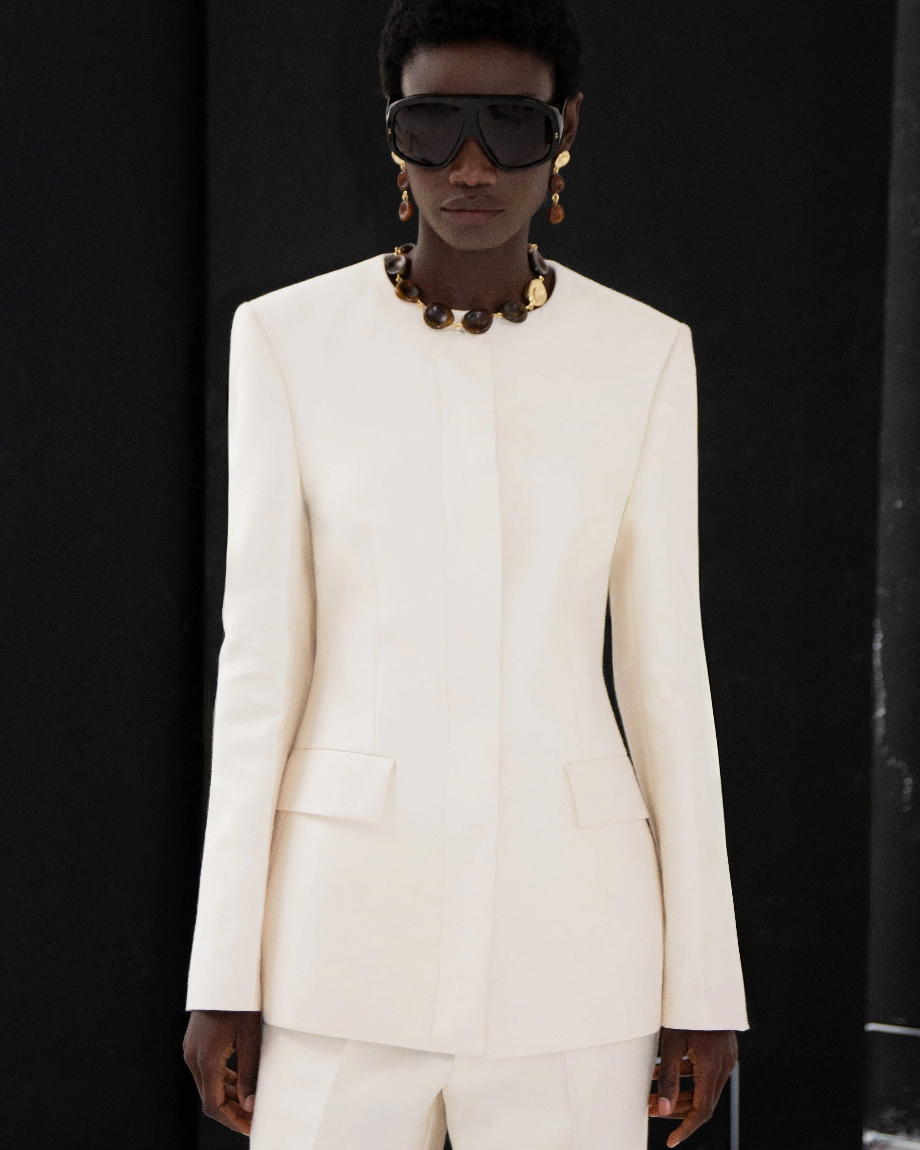 Myra Cotton Silk Blend Jacket - 1