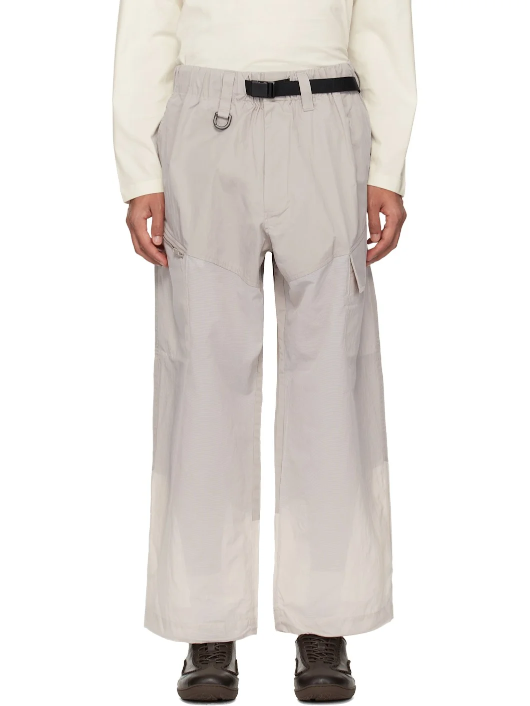 Beige UT Straightleg Cargo Pants - 1