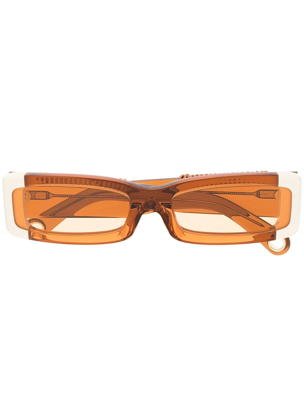 Les Lunettes 97 rectangular-frame sunglasses - 1