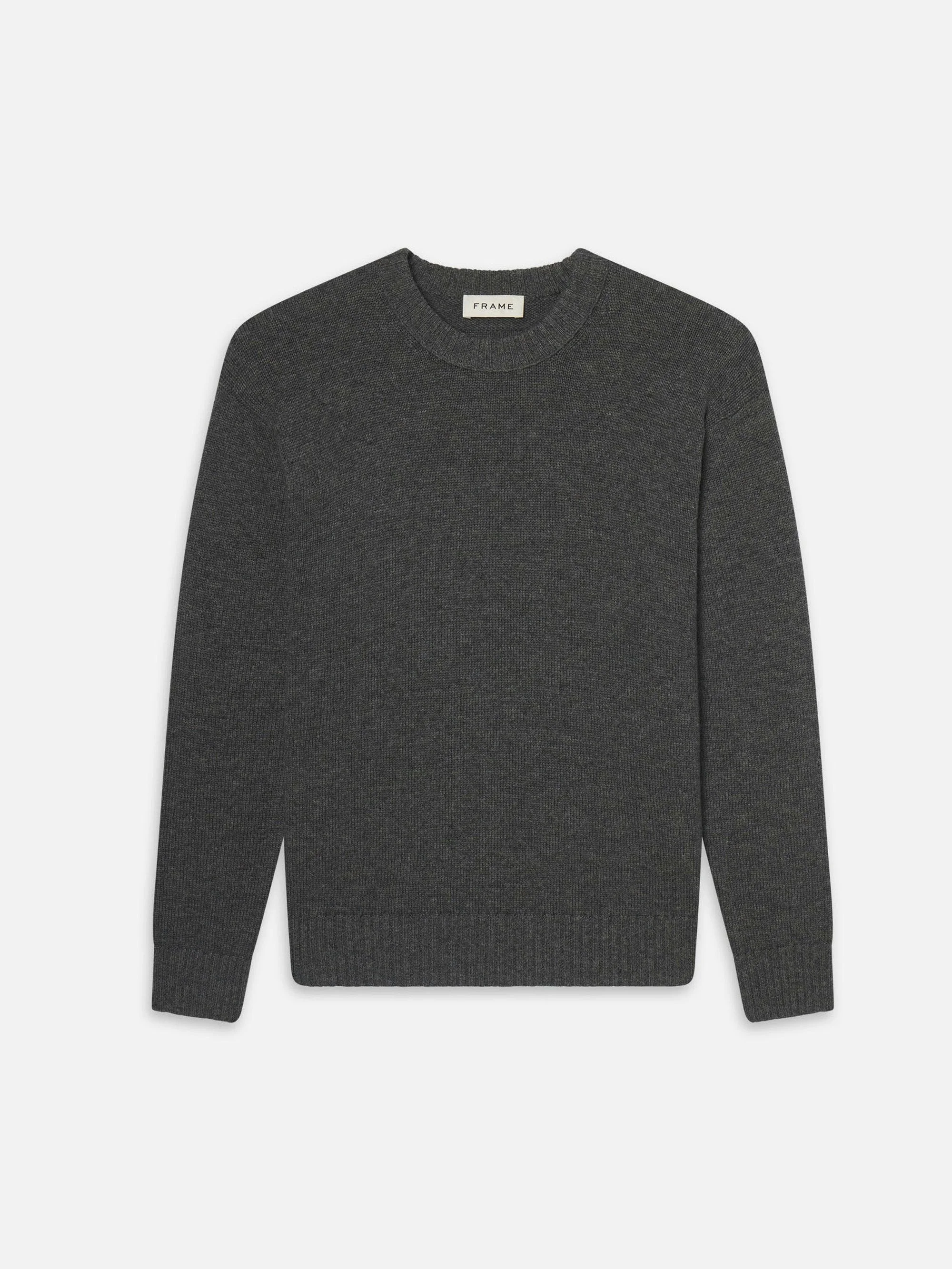 Cashmere Crewneck Sweater in Dark Grey - 1