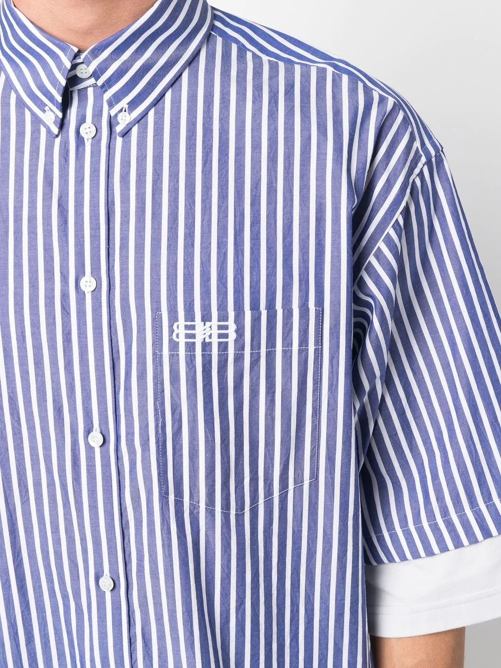 BB Icon striped layered shirt - 5