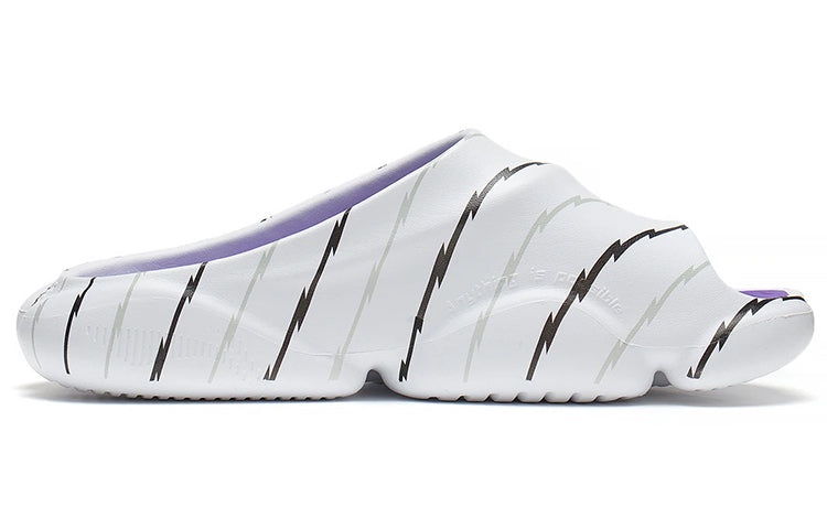 Li-Ning 8 PE Courtside Slides 'White Red' ABTS009-5 - 3
