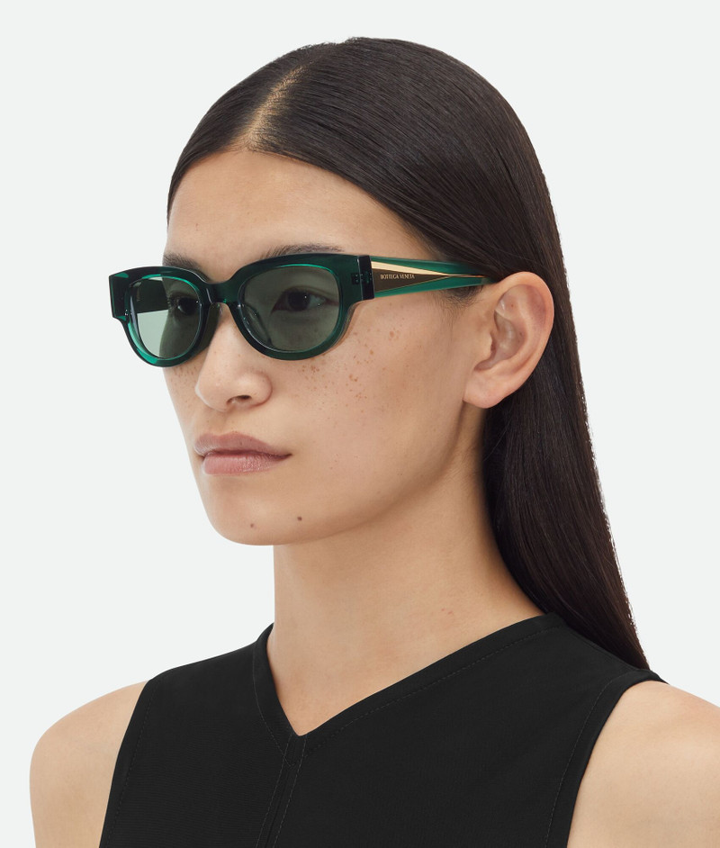 Bottega Veneta Tri-Fold Square Sunglasses outlook
