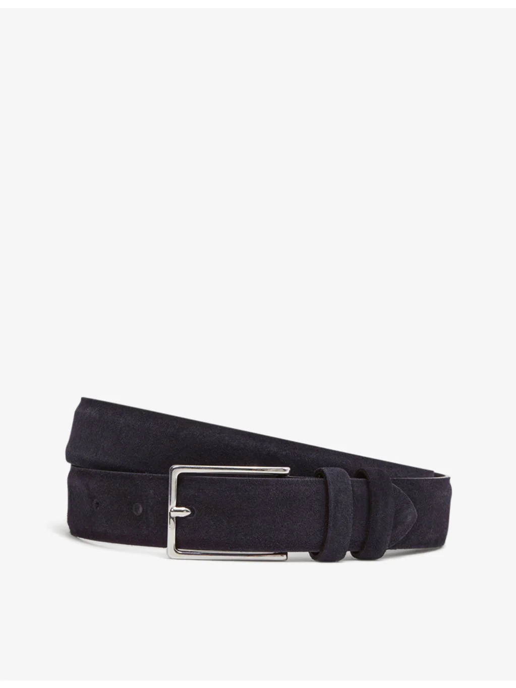 Dante adjustable-buckle suede-leather belt - 1