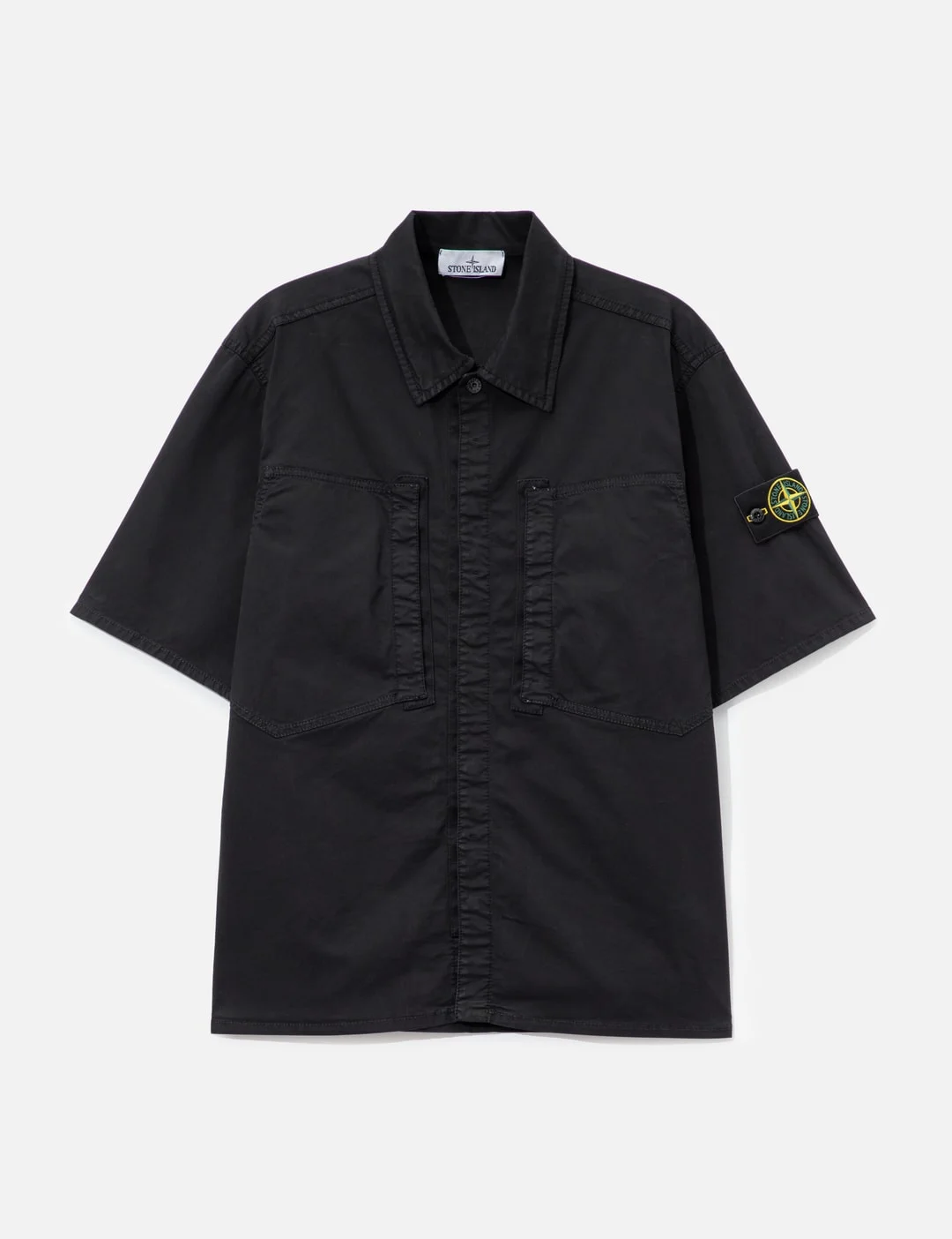 SHORT SLEEVES COTTON TWILL SHIRT - 1