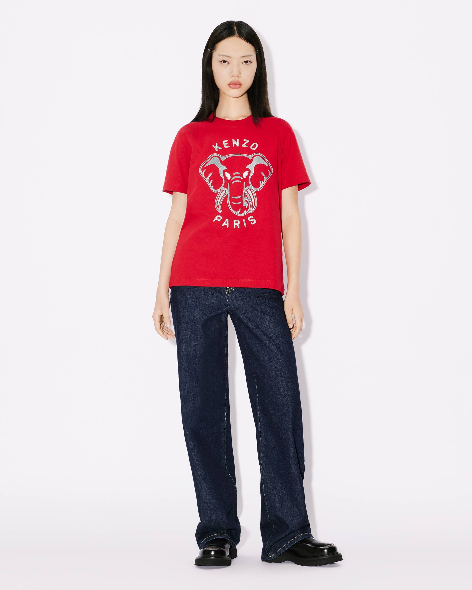 'KENZO Elephant' loose embroidered T-shirt - 5