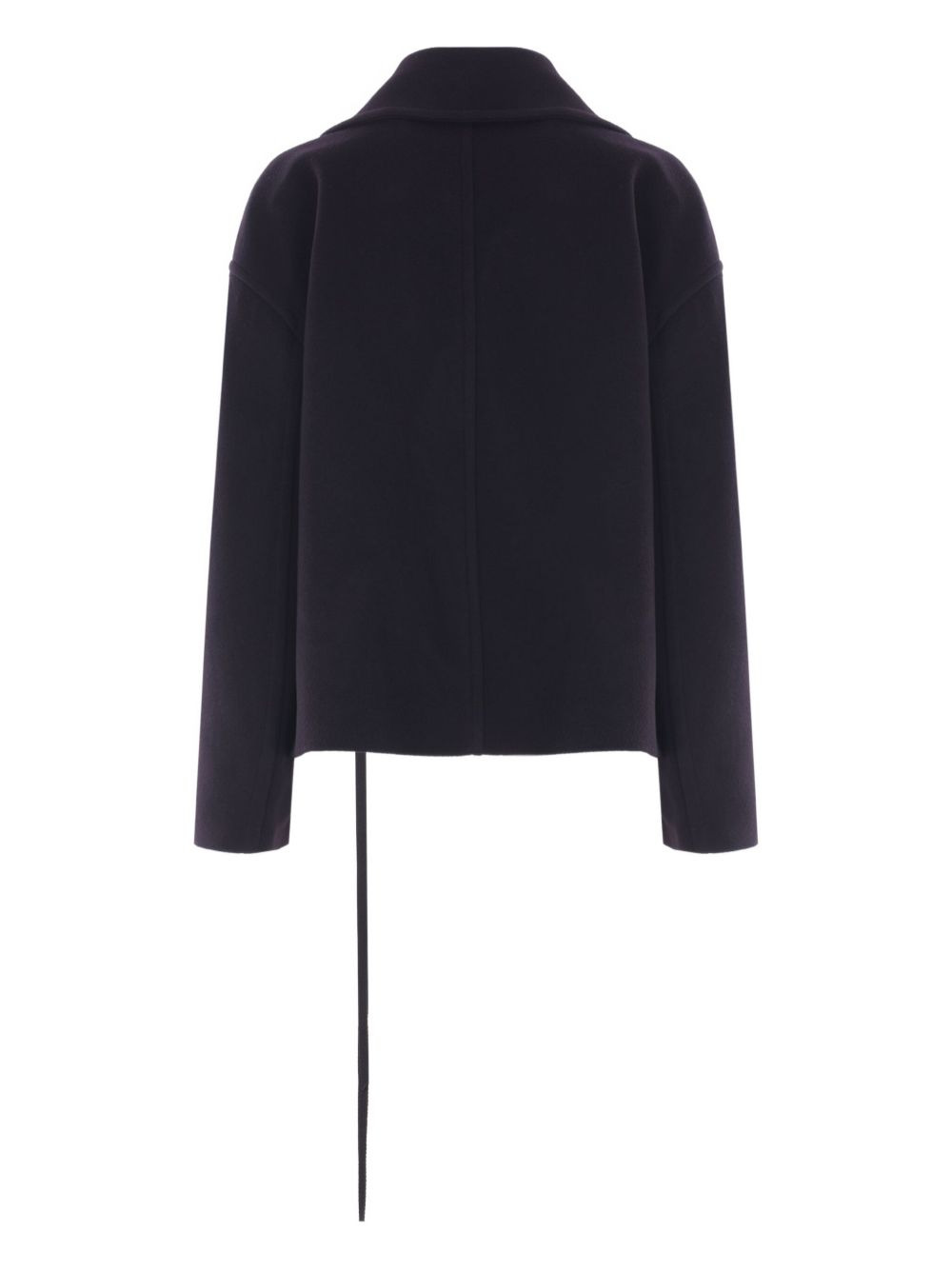 virgin wool-cashmere blend double-breasted coat - 2