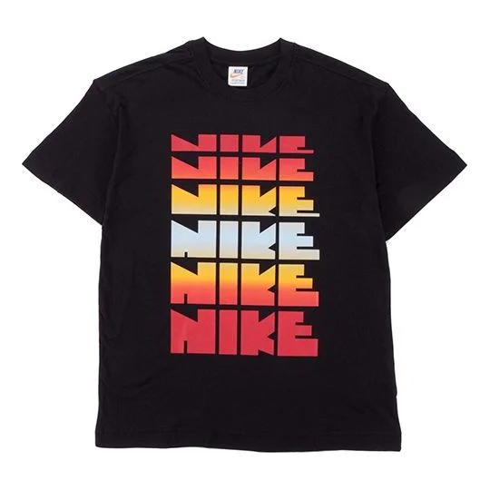 Nike Rainbow Alphabet Short Sleeve Black BV7634-010 - 1