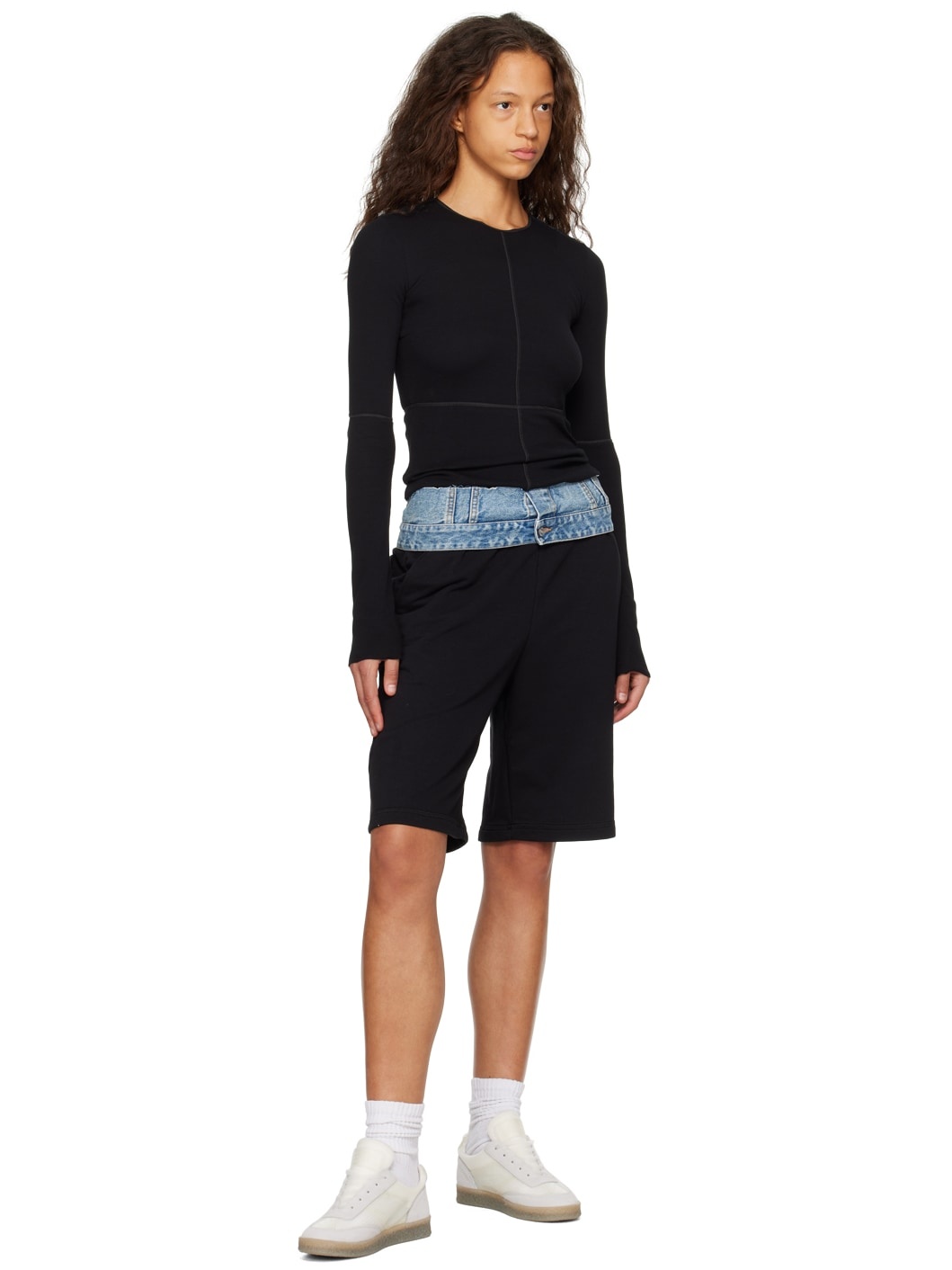 Black Vented Long Sleeve T-Shirt - 4