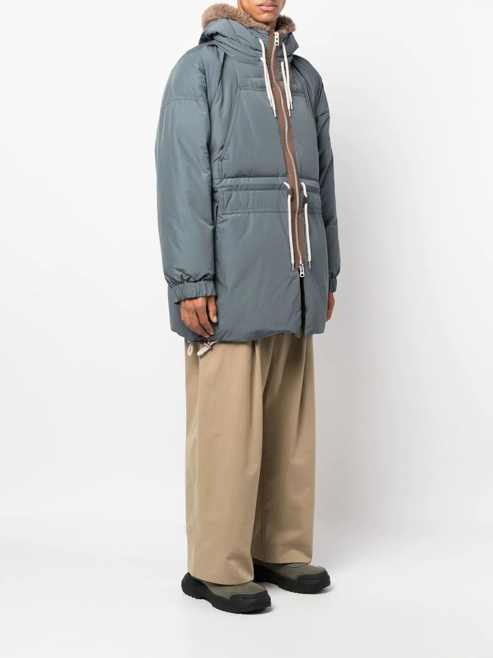 hooded padded coat - 3