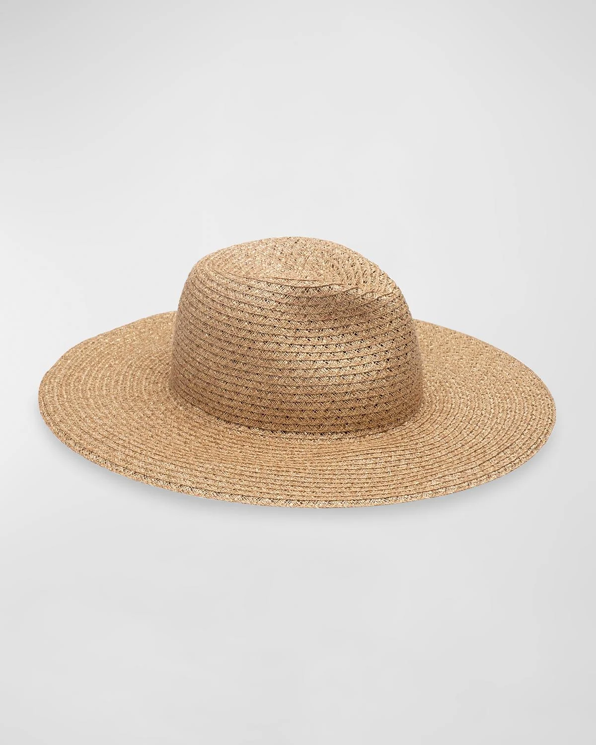 Emmanuelle Packable Open-Weave Fedora Hat - 1