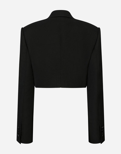 Dolce & Gabbana Short double wool tuxedo jacket outlook