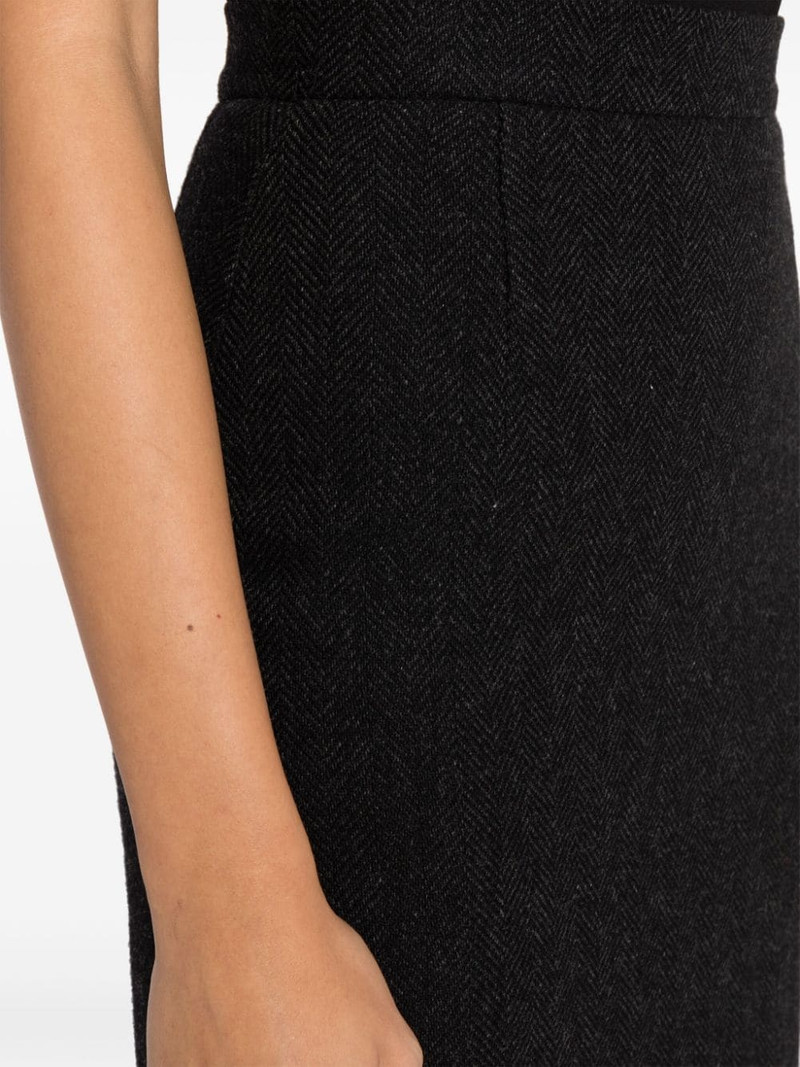 high-waist herringbone skirt 5