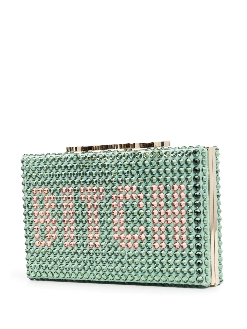 gem-slogan clutch bag - 3