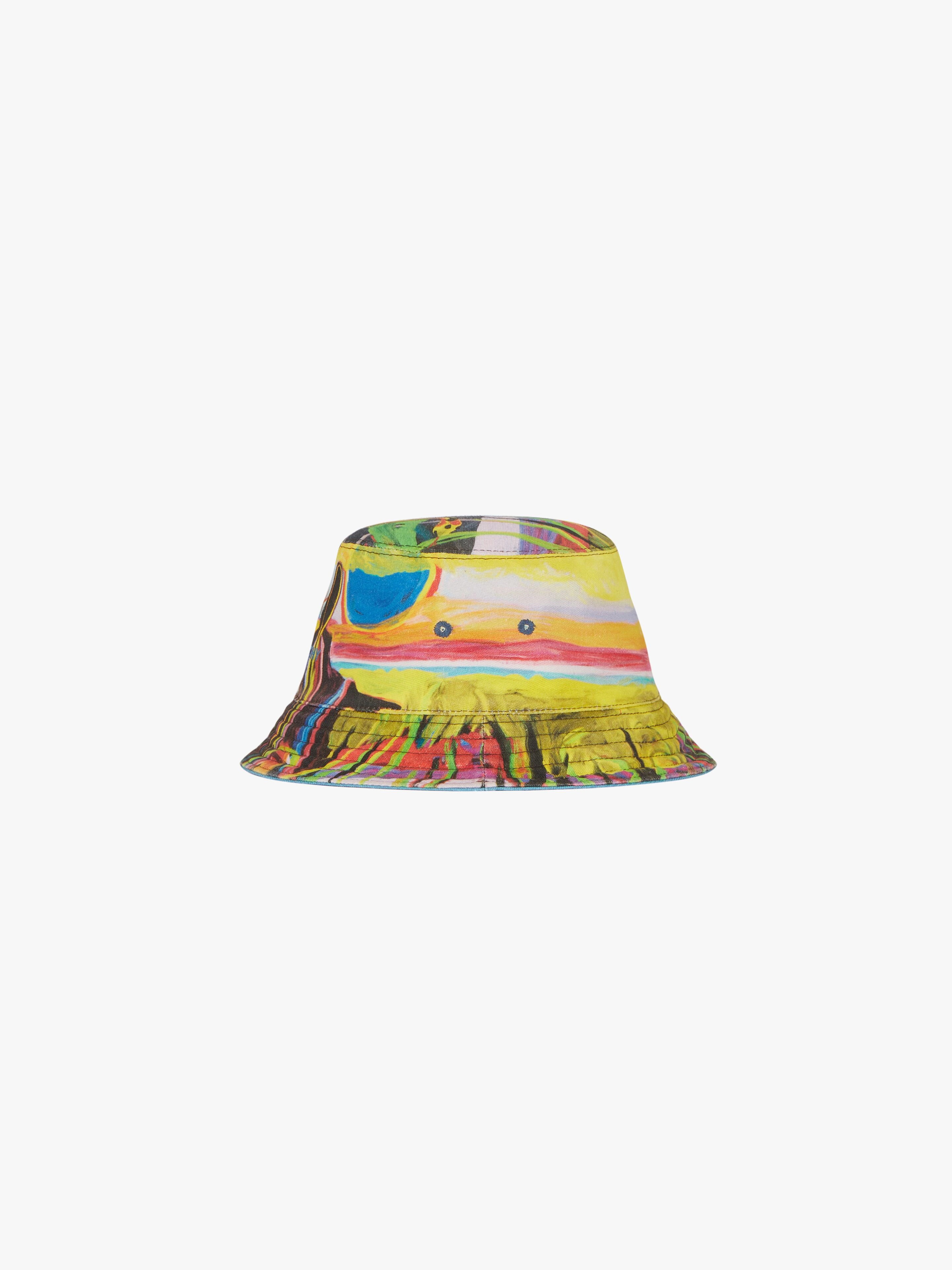 BUCKET HAT IN REAPER PRINT REVERSIBLE CANVAS - 5
