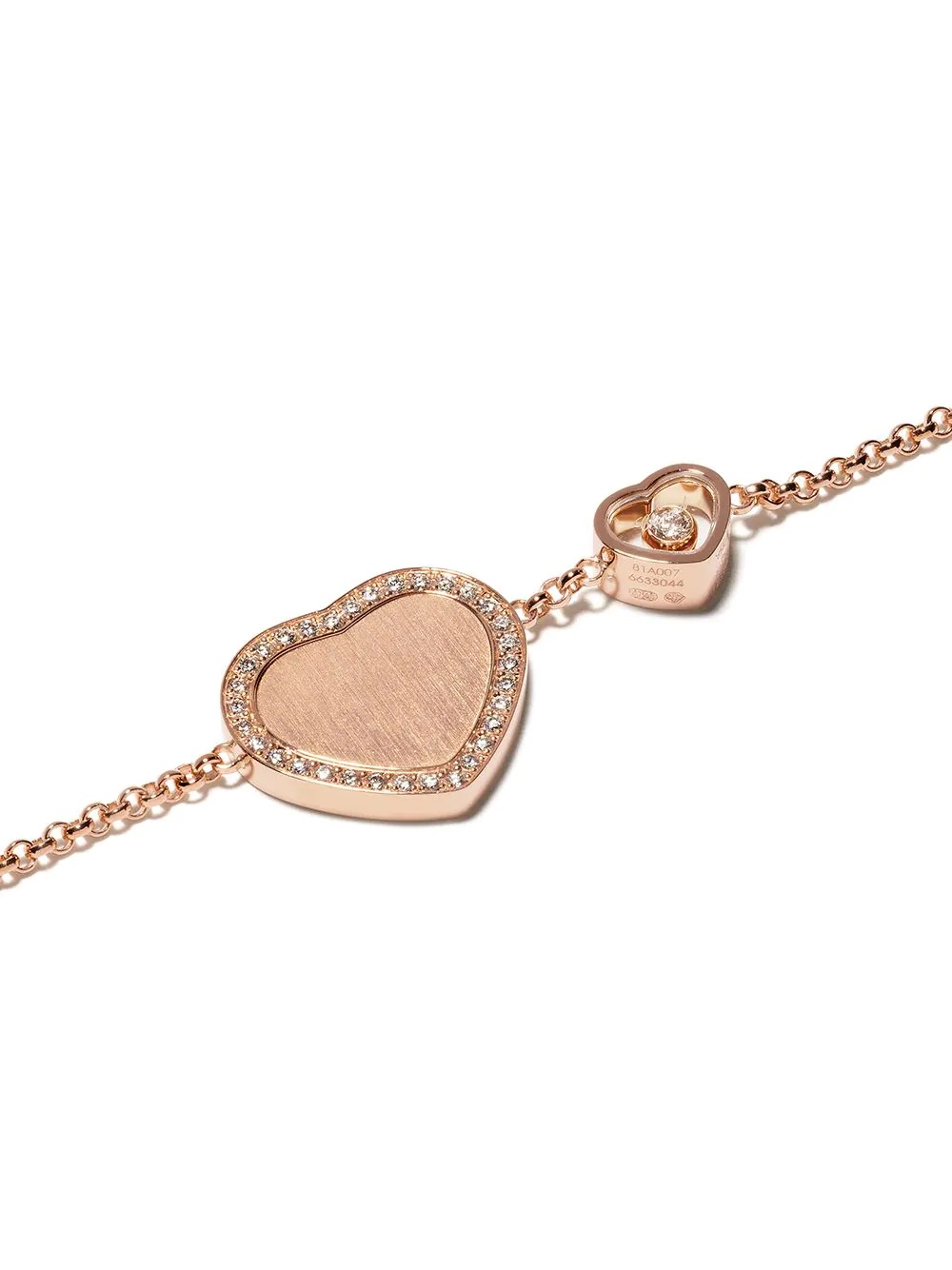 x 007 18kt rose gold Happy Hearts - Golden Hearts diamond sautoir necklace - 4