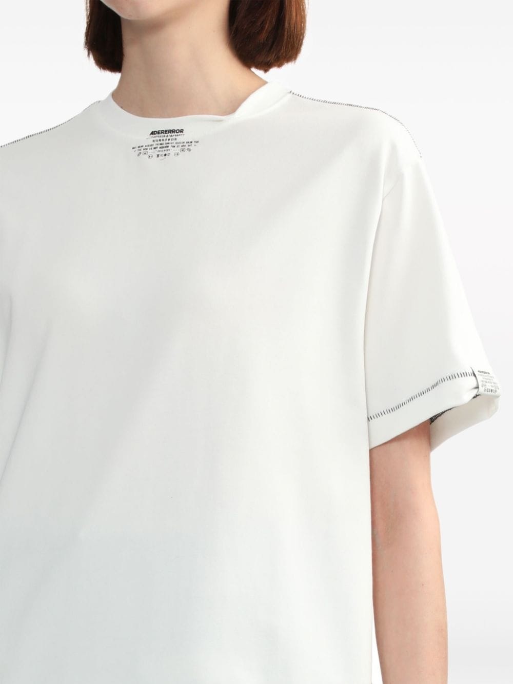contrast-stitch T-shirt - 5