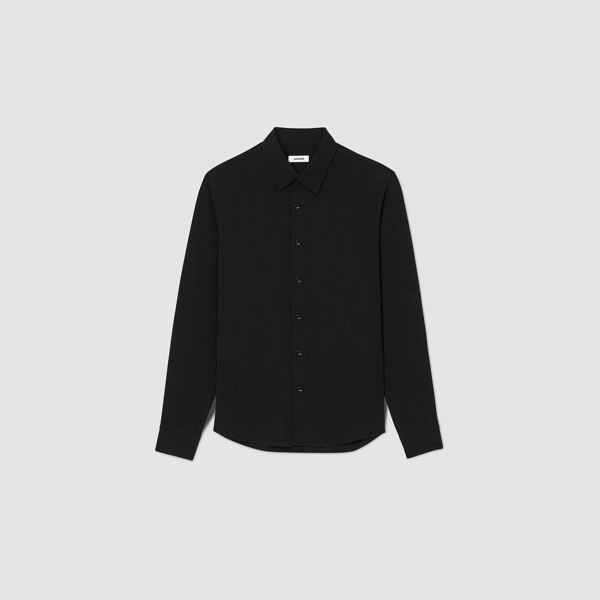 PLEATED LOOSE-FIT SHIRT - 1