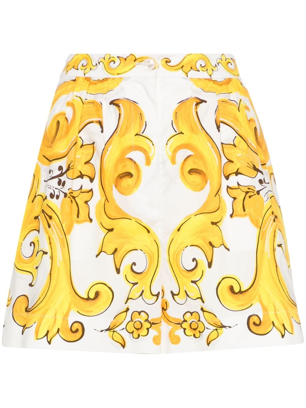 Maiolica printed cotton shorts - 1