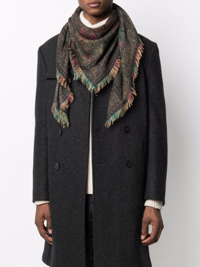 Etro paisley-print fringed-edge scarf outlook