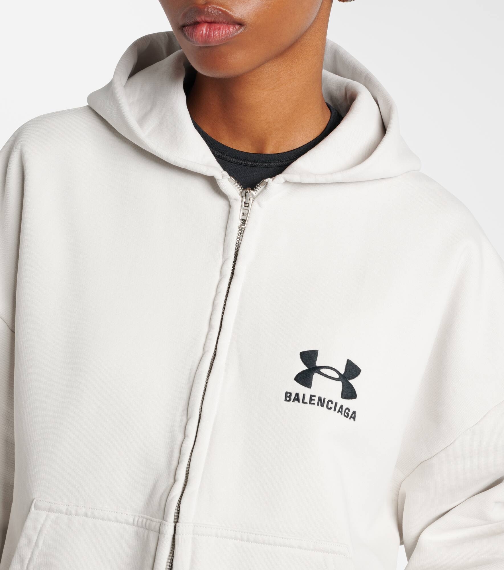 Cotton zip-up hoodie - 4