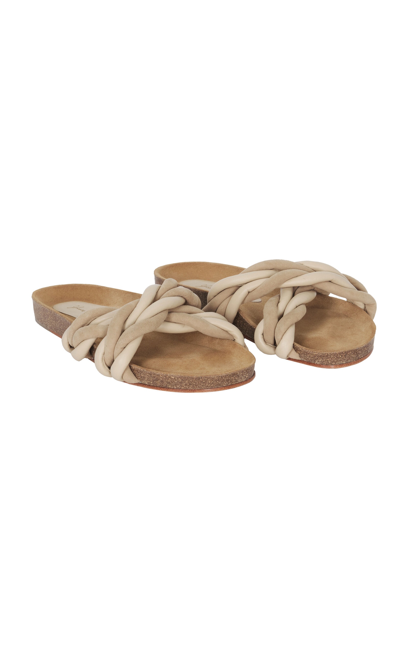 Steady Keel Leather Sandals white - 4